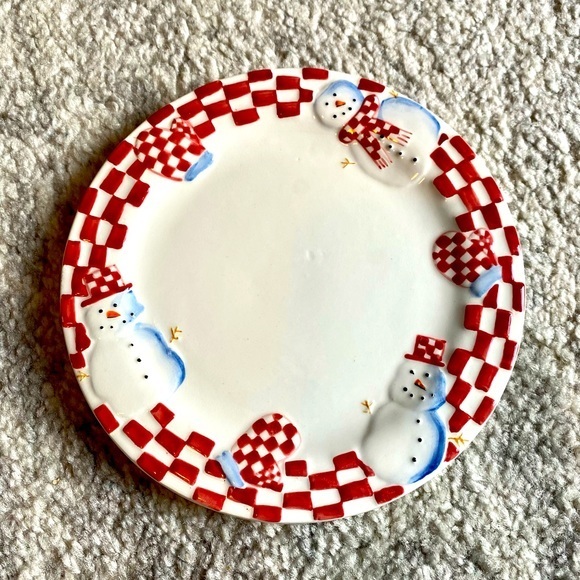 Vintage Bath & Body Works 1998 Holiday Plate - Picture 1 of 6